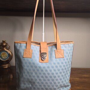 EUC Dooney & Bourke Tote bag - Canvas Denim blue
